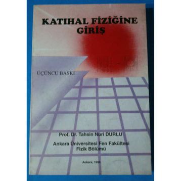 Katı Hal Fiziğine Giriş - Charles Kittel