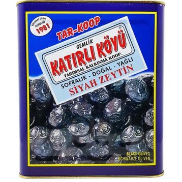 Katırlı Köyü 10 kg Tar-Koop Gemlik Sofralık Siyah Zeytin