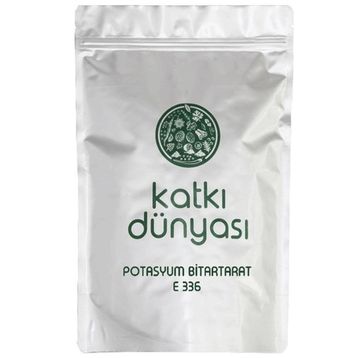 Katkı Dünyası E336 500 gr Potasyum Bitartarat