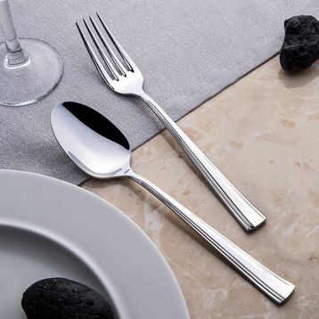Katre Sade 60 Parça 12 Kişilik Çatal Kaşık Takımı