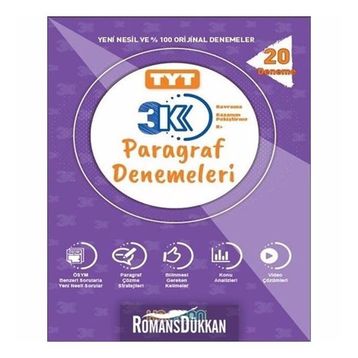 Katyon Yayınları TYT 3K Paragraf Denemeleri 20 Deneme