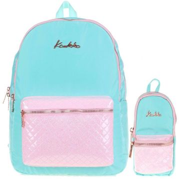 Kaukko Bright Mint Kapitone Okul Çantası