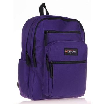 Kaukko Full Pocket Mor Okul Çantası