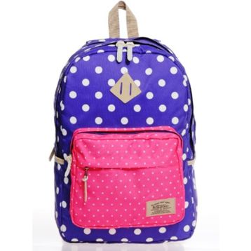 Kaukko K1111 Dots Mor Sırt Çantası