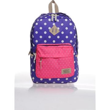Kaukko K1111 Dots Mor Sırt Çantası