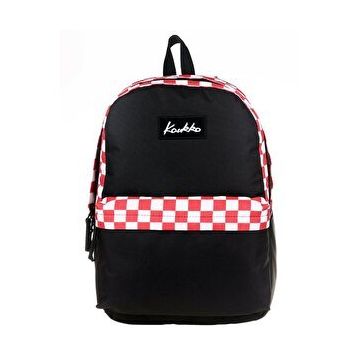 Kaukko K1417 Kırmızı Check Basic Colors Sırt Çantası