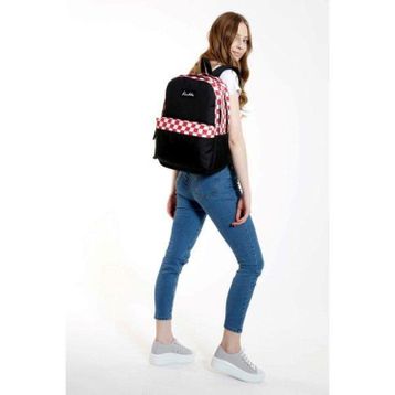Kaukko K1417 Kırmızı Check Basic Colors Sırt Çantası
