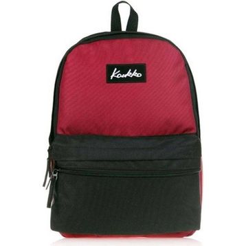 Kaukko K1422 Basic Colors Bordo Siyah Sırt Çantası