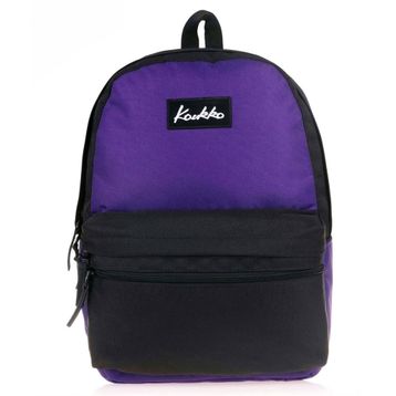 Kaukko K1423 Basic Duble Colors Mor Siyah Sırt Çantası