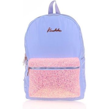 Kaukko K1521 Bright Taşlı Floral Mavi Sırt Çantası