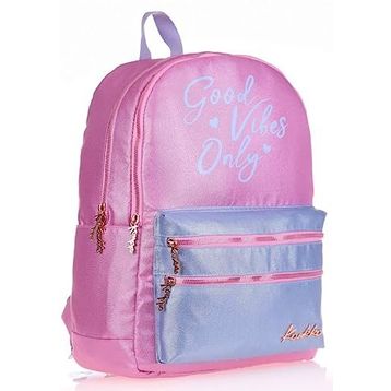 Kaukko K1567 Sparkle Duble Pembe Sırt Çantası