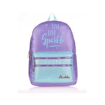 Kaukko K1571 Sparkle Duble Koyu Lila Sırt Çantası