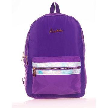 Kaukko K1583 Magic Gloss Mor Sırt Çantası
