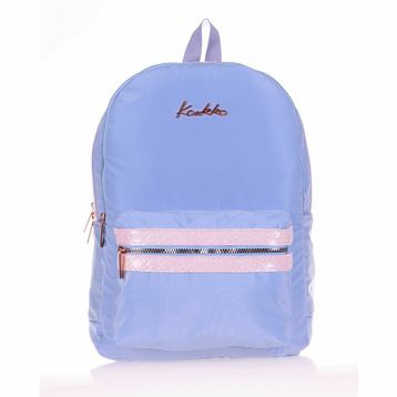 Kaukko K1586 Magic Gloss Floral Mavi Sırt Çantası