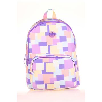 Kaukko K1753 Square Puple Rainbow Sırt Çantası