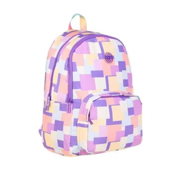Kaukko K1753 Square Puple Rainbow Sırt Çantası