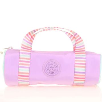 Kaukko K2597 Lilac Travel Double Stripe Kalem Çantası