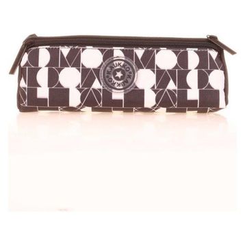 Kaukko K2601 Geo Black Wichlight 3 Bölmeli Kalem Çantası