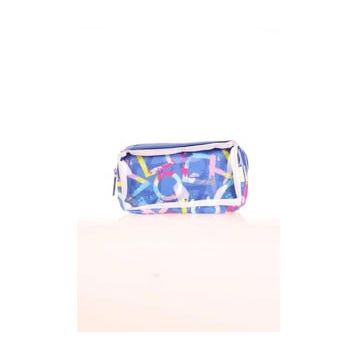 Kaukko K2604 Blue Transparent Spring Kalem Çantası