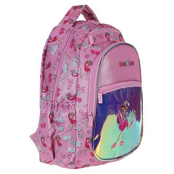 Kaukko L5066 Kids&Love Flamingo Aynalı Simli Sırt Çantası