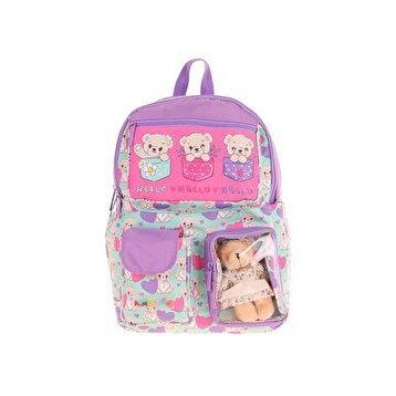 Kaukko L5239 Kids Plush Bear Sırt Çantası