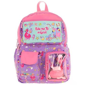 Kaukko L5240 Kids Plush Flamingo Sırt Çantası