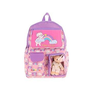 Kaukko L5241 Kids Plush Cat Sırt Çantası