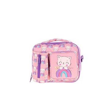 Kaukko L7241 Kids Plush Cat Beslenme Çantası