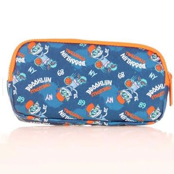 Kaukko L8171 Fast Brooklyn Mavi Kids 3 Bölmeli Kalem Çantası