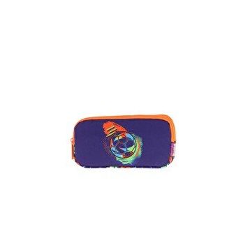 Kaukko L8269 Kids 3 Bölmeli Rubber Football Kalem Çantası