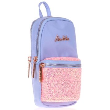 Kaukko Taşlı Floral Mavi K2468 Bright Junior Bag Kalem Çantası