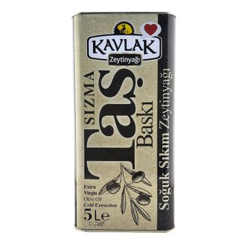 Kavlak 5 lt Taş Baskı Soğuk Sıkım Sızma Zeytinyağı