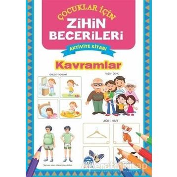 Kavramlar Çocuklar İçin Zihin Becerileri Aktivite Kitabı-Martı Yayınları