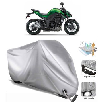 Kawasaki Z 1000 Arka Çanta Uyumsuz Ultra Kalın Su Geçirmez Motor Brandası