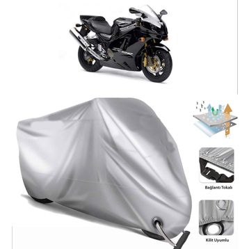 Kawasaki ZX-12 R Lüx Premium Kalite Gri Motosiklet Brandası