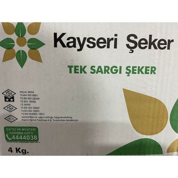 Kayseri Şeker 4 kg Tek Sargılı Küp Şeker