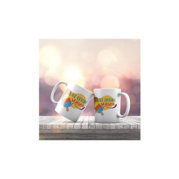 KB283 Ice Cream Season Baskılı Fincan Kupa Bardak