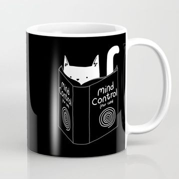 Kedi Kitap Okuyan Kedi Kupa Bardak