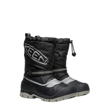 Keen 1026753-729 Snow Troll WP Deri Siyah Erkek Çocuk Kar Botu