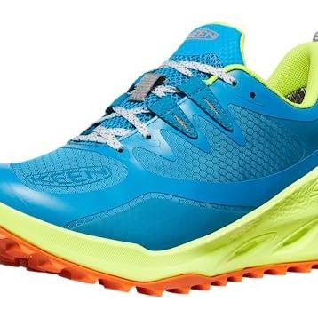 Keen 1028046 Mavi Sarı Renk Uzun Boy Su Geçirmez Erkek Trekking Bot