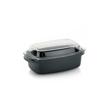 Kela Kerros 40x22.5 cm Dikdörtgen Cam Kapaklı Rosto Tenceresi