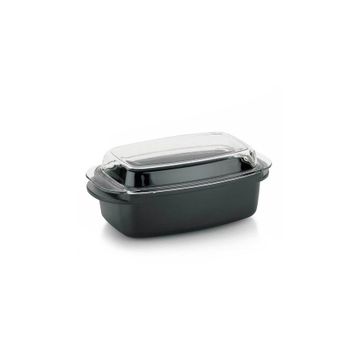 Kela Kerros 40x22.5 cm Dikdörtgen Cam Kapaklı Rosto Tenceresi