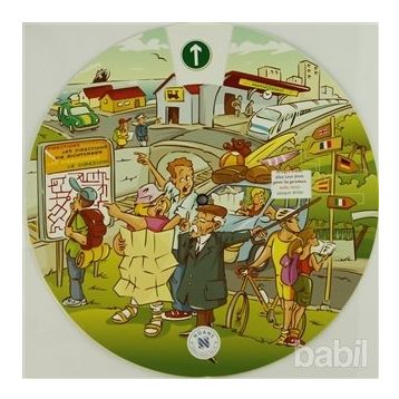 KELIME ÇARKI - KENT HAYATI VE YÖN-YOL TARIFI (İNGILIZCE, İSPANYOLCA, ALMANCA, FRANSIZCA, İTALYANCA) MULTILINGUAL VOCABULARY WHEELS - IN TOWN - KOLEKTIF
