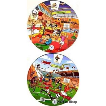 KELIME ÇARKI - SPOR (İNGILIZCE, İSPANYOLCA, ALMANCA, FRANSIZCA, İTALYANCA) MULTILINGUAL VOCABULARY WHEELS - SPORTS - KOLEKTIF