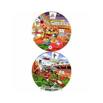 KELIME ÇARKI - SPOR (İNGILIZCE, İSPANYOLCA, ALMANCA, FRANSIZCA, İTALYANCA) MULTILINGUAL VOCABULARY WHEELS - SPORTS - KOLEKTIF
