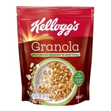 Kellogg's 200 gr Beyaz Çikolata Parçacıklı Antep Fıstıklı Granola