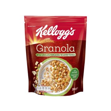 Kellogg's 200 gr Beyaz Çikolata Parçacıklı Antep Fıstıklı Granola