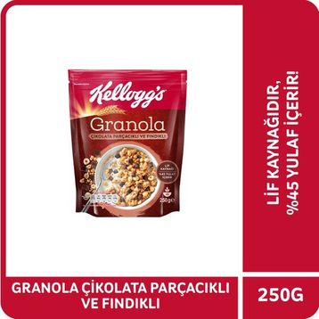 Kellogg's 250 gr Çikolata Parçacıklı ve Fındıklı Granola