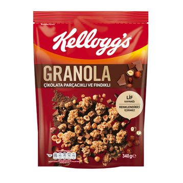 Kellogg's Granola 340 gr Çikolata Parçacıklı Ve Fındıklı