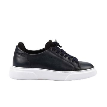 Kemal Tanca S900 Siyah Deri Erkek Günlük Sneaker Ayakkabı